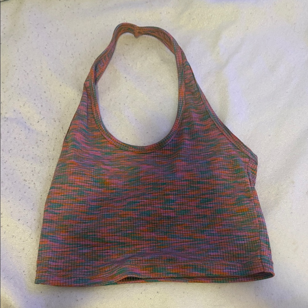 H&M Multicolor Ribbed Cropped Tank Top